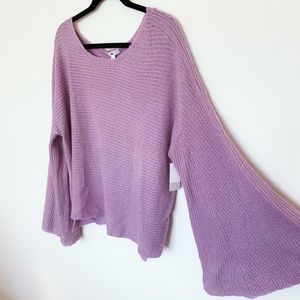 BP Bell Sleeved Sweater-Purple